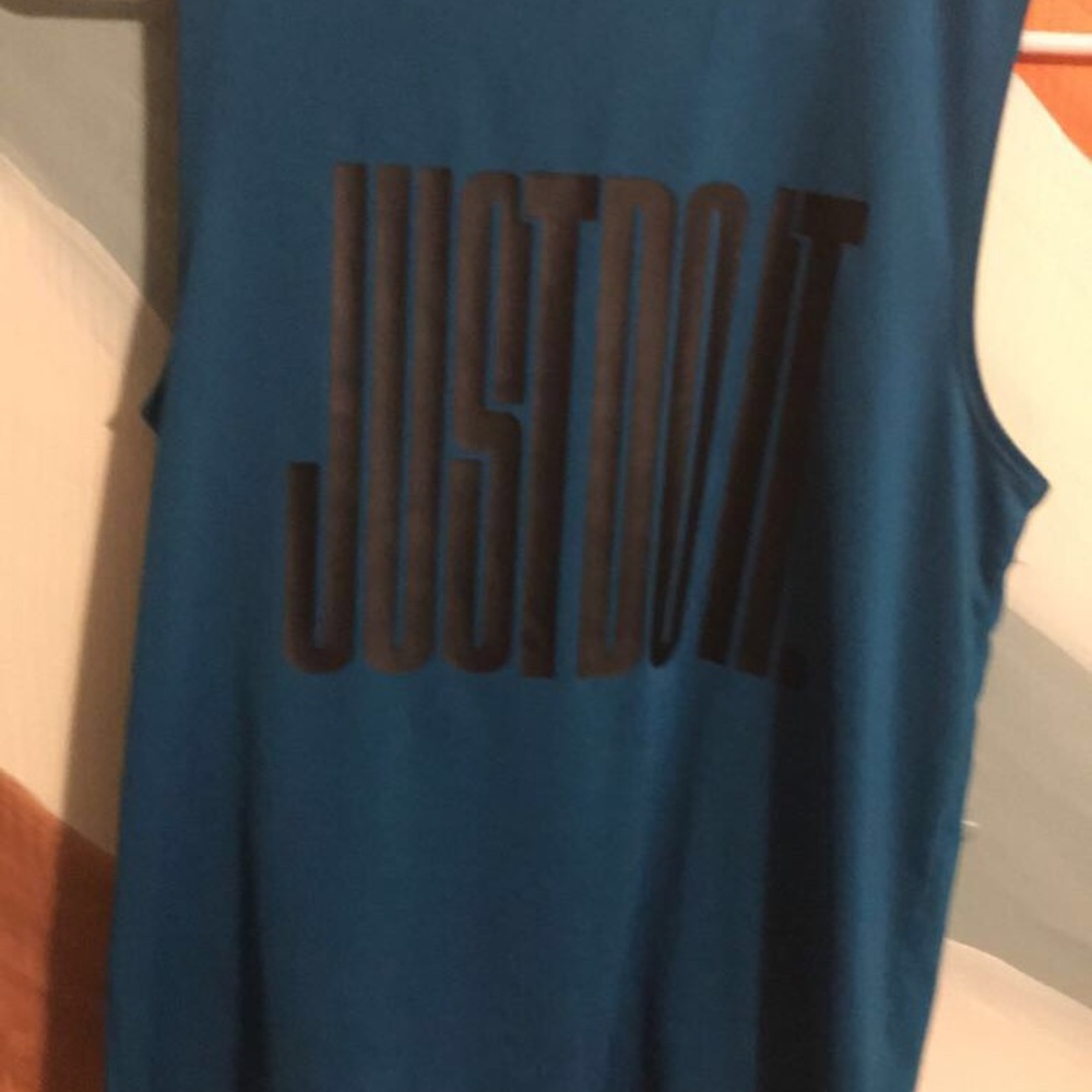 Blue nike tank top